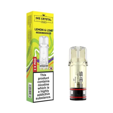 SKE Crystal Plus Replacement Pods Lemon & Lime