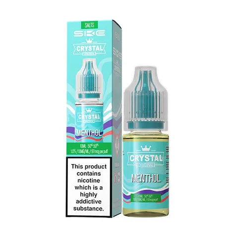 ske crystal v2 salts menthol on white background