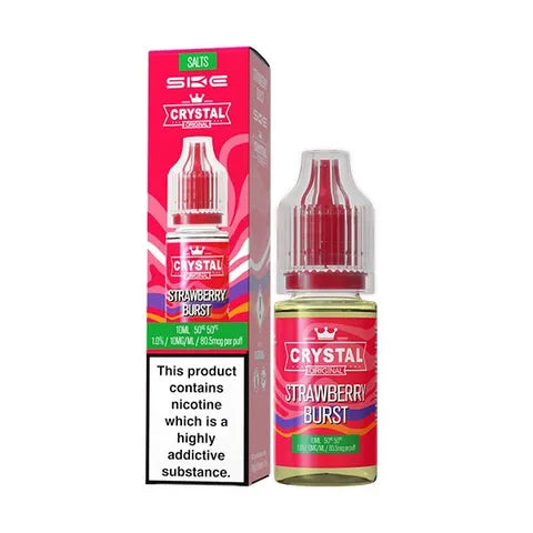 ske crystal v2 salts strawberry burst on white background