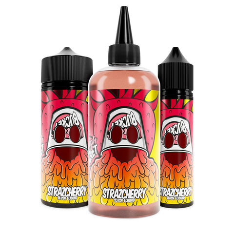 Slush Bucket E-Liquids 200ml Shortfill Strazcherry On White Background