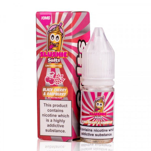 Slushie Salt 10ml Nic Salts 10mg / Blackcherry Raspberry On White Background