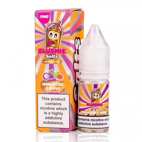 Slushie Salt 10ml Nic Salts 10mg / Mangosteen Guava On White Background