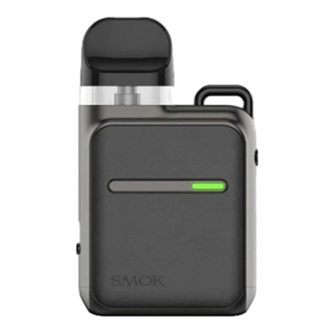 smok novo 4 master box black gunmetal leather on white background