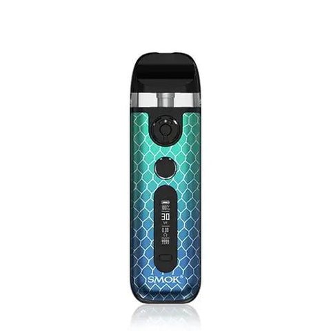 Smok Novo 5 Pod Kit Green Blue Cobra On White Background