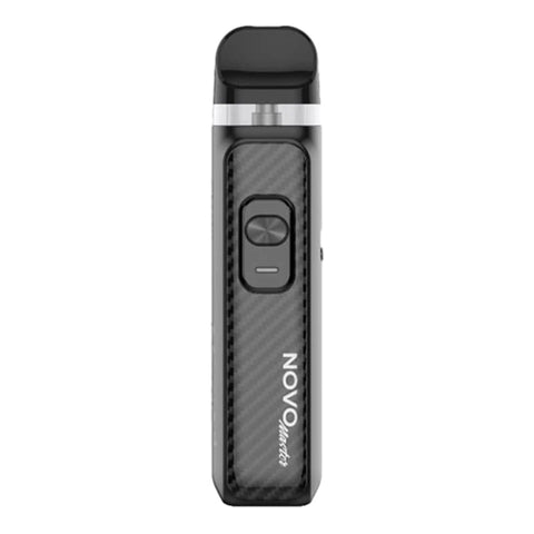 smok novo master black carbon fibre on white background