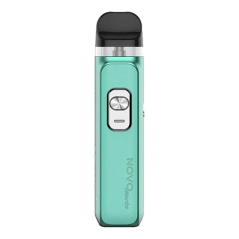 smok novo master cyan leather on white background