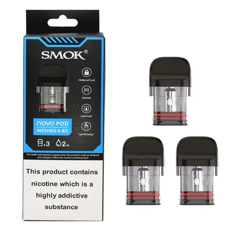 smok novo mesh pods on white background