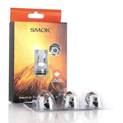 SMOK TFV8 Baby V2 Replacement Coils S1-S2-A1-A2-A3 On White Background