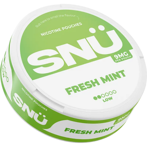 SNÜ Fresh Mint Nicotine Pouches By Bar Juice 9mg