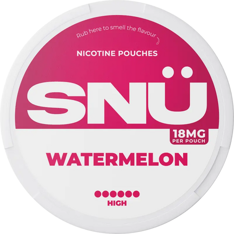 SNÜ Watermelon Nicotine Pouches By Bar Juice
