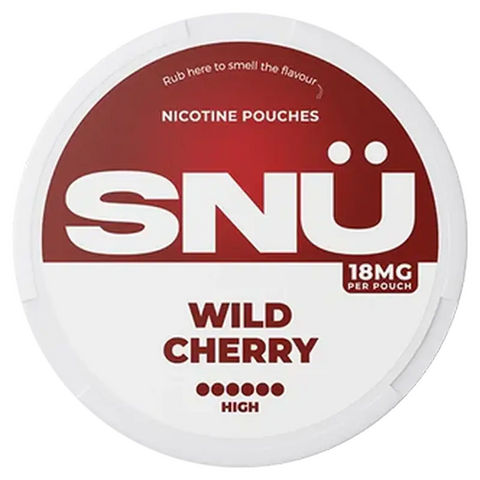 SNÜ Wild Cherry Nicotine Pouches By Bar Juice 18mg