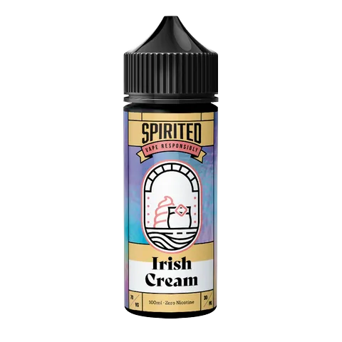 spirited cocktails irish cream 100ml on black background