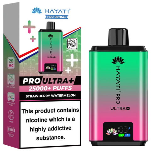 Hayati Pro Ultra Plus 25k Prefilled Vape Kit Strawberry Watermelon