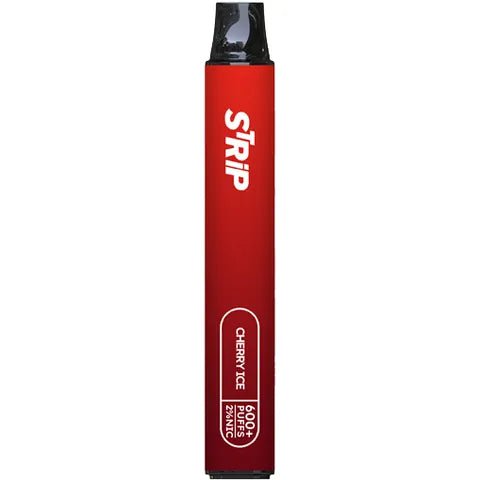 Strip Bar 600 Disposable Vape Pod Device Cherry Ice On White Background