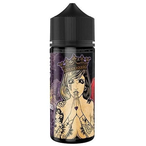 Suicide Bunny 100ml Shortfill E-Liquids Queen Cake On White Background