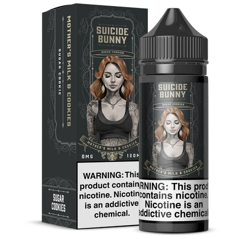Suicide Bunny 100ml Shortfill E-Liquids Mothers Milk & Cookies