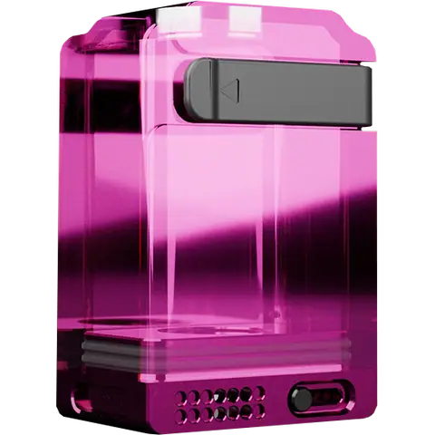 suicide mods crypy boro tank v2 deep pink with airflow control on background