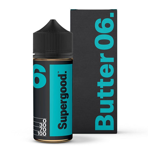 Supergood E-Liquids Butter 100ml Shortfills On White Background