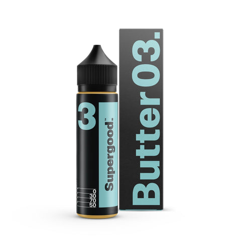 Supergood E-Liquids Butter 50ml Shortfills Butter 03 On White Background