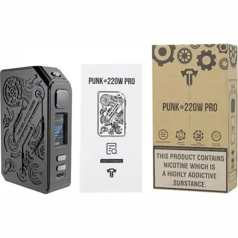 Teslacigs Punk 2 Box Mod 220W On White Background