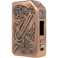 Teslacigs Punk 2 Box Mod 220W Matte Antique Copper On White Background