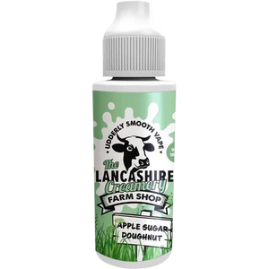 The Lancashire Creamery Farm Shop 100ml Shortfill Apple Sugar Doughnut