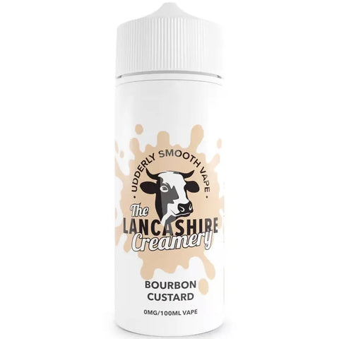 The Lancashire Creamery 100ml Shortfill Bourbon Custard