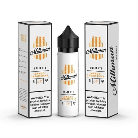 The Milkman E-Liquids 50ml Shortfill Mango Creamsicle On White Background