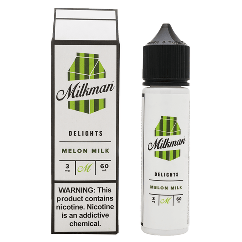 The Milkman E-Liquids 50ml Shortfill Melon Milk On White Background