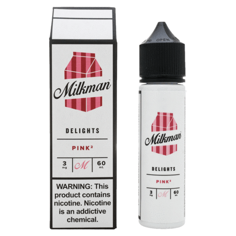 The Milkman E-Liquids 50ml Shortfill Pink 2 On White Background