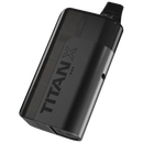 Black device with 'TITAN x' branding on a white background