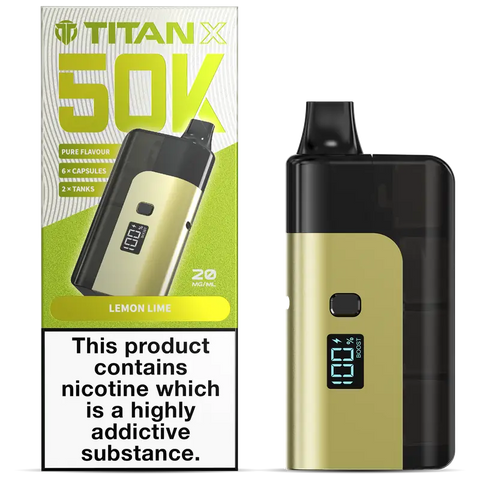 Titan X 50k Prefilled Vape Kit Lemon Lime