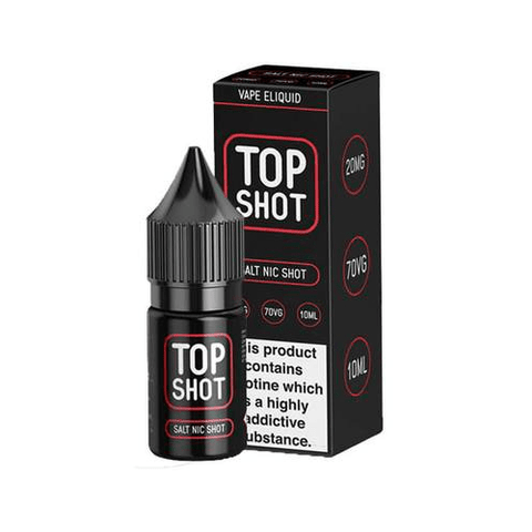 Top Shot Salt Nic Shot 10ml 20mg On White Background