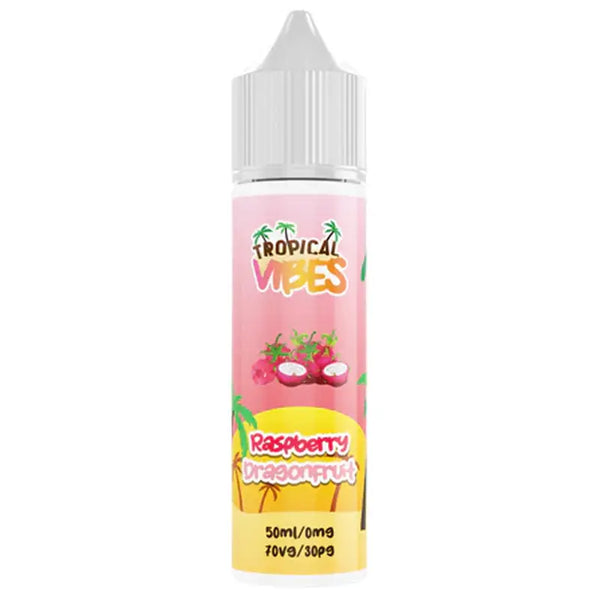 Tropical Vibes 50ml Shortfill Vape Juice Raspberry & Dragonfruit