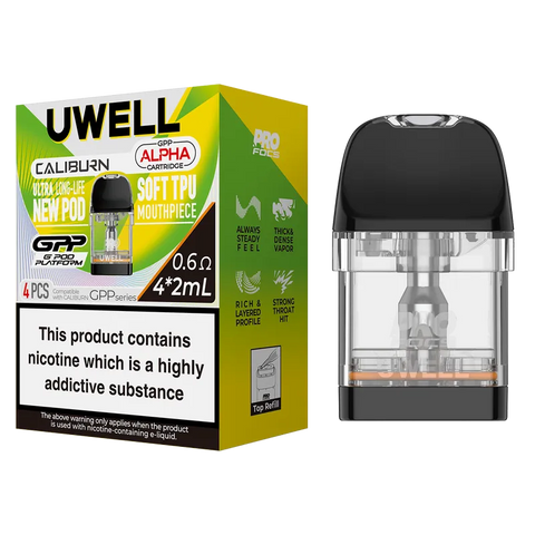 Uwell GPP Alpha Replacement Pods 0.6ohm