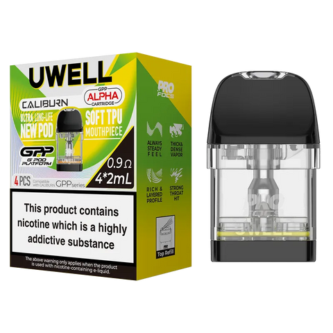 Uwell GPP Alpha Replacement Pods 0.9 ohm