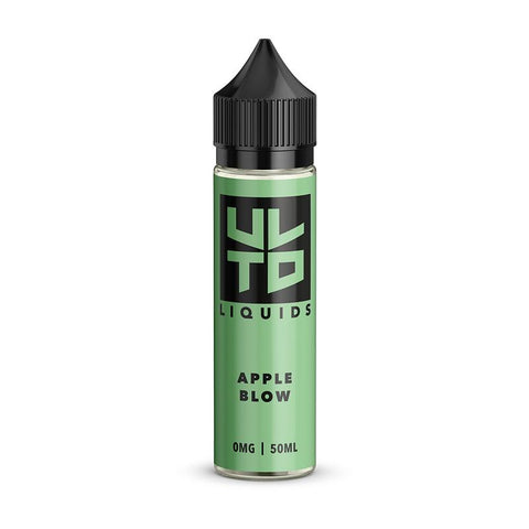 ULTD 50ml Shortfill E-Liquid Apple Blow On White Background