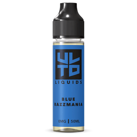 ULTD 50ml Shortfill E-Liquid Razzmania On White Background