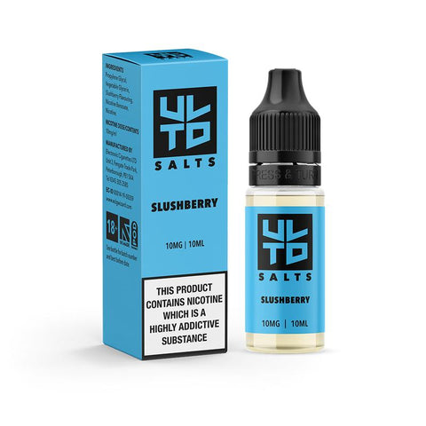 ULTD E-Liquids 10ml Nic Salts 10mg / Slushberry On White Background