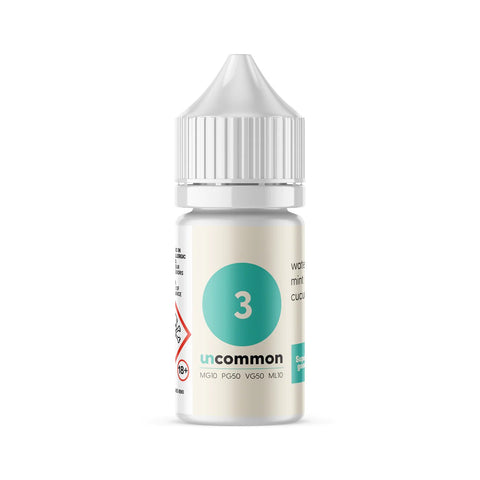 uncommon by Supergood x Grimm Green Nic Salt E-Liquids uncommon 3 On White Background