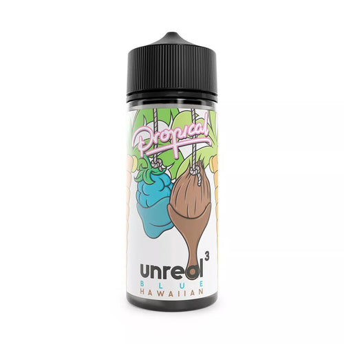 Unreal 3 Propical 100ml Shortfill E-Liquids Blue Hawaiian