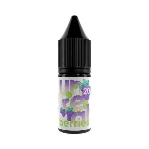 Unreal Berries Nic Salt E-Liquids Grape & Lime / 5mg On White Background