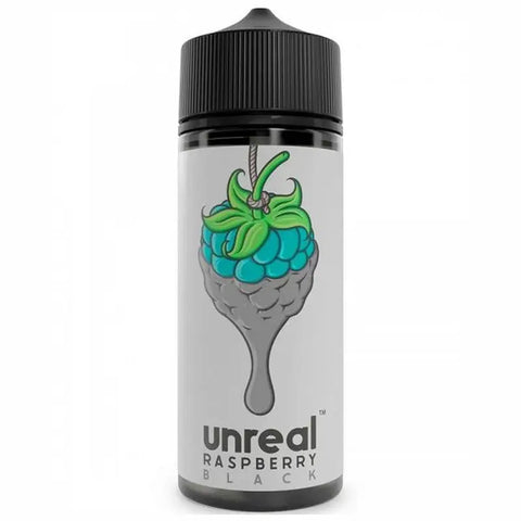Unreal Raspberry 100ml Shortfill E-Liquid Black