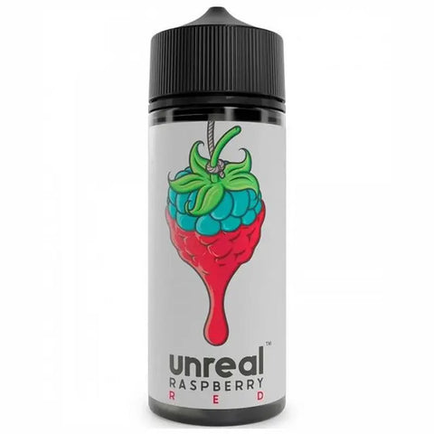 Unreal Raspberry 100ml Shortfill E-Liquid Red