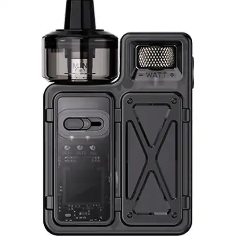 Uwell Crown M Pod Mod Kit Black On White Background