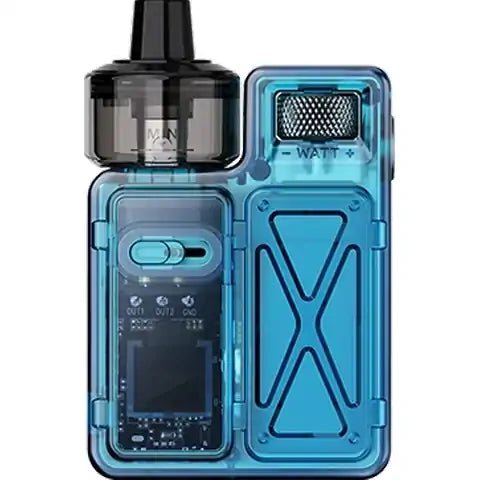 Uwell Crown M Pod Mod Kit Blue On White Background