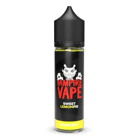 Vampire Vape Koncept 50ml Shortfill E-Liquids Sweet Lemon Pie On White Background