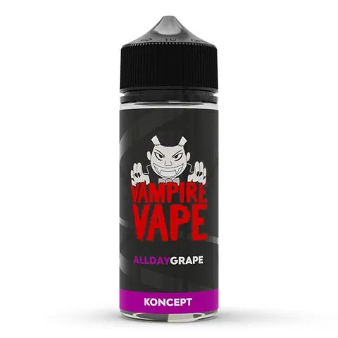 vampire vape koncept all day grape 100ml ion white background