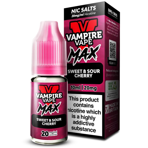Vampire Vape MAX Sweet & Sour Cherry Nic Salt