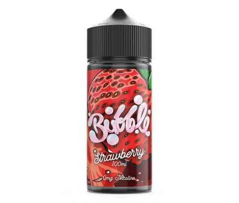 Vape Distillery Bubble 100ml Shortfill E-Liquids Strawberry On White Background